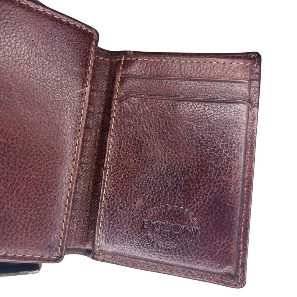 NWT Boconi Nashville Tri-Fold Mens Wallet in Cognac Leather - Picture 5 of 5